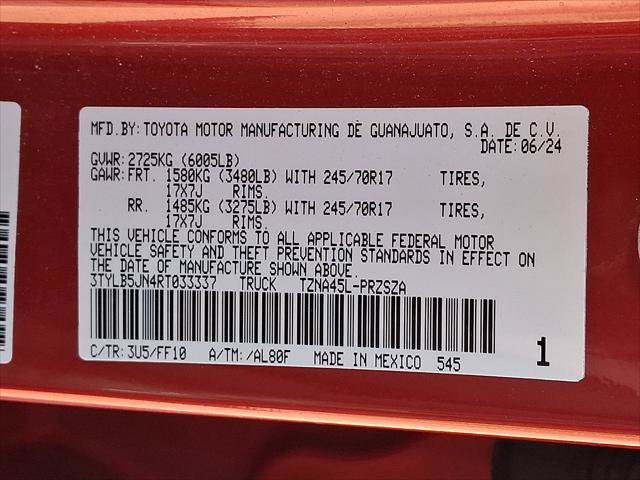 Certified 2024 Toyota Tacoma SR5 AWD/4WD image 27