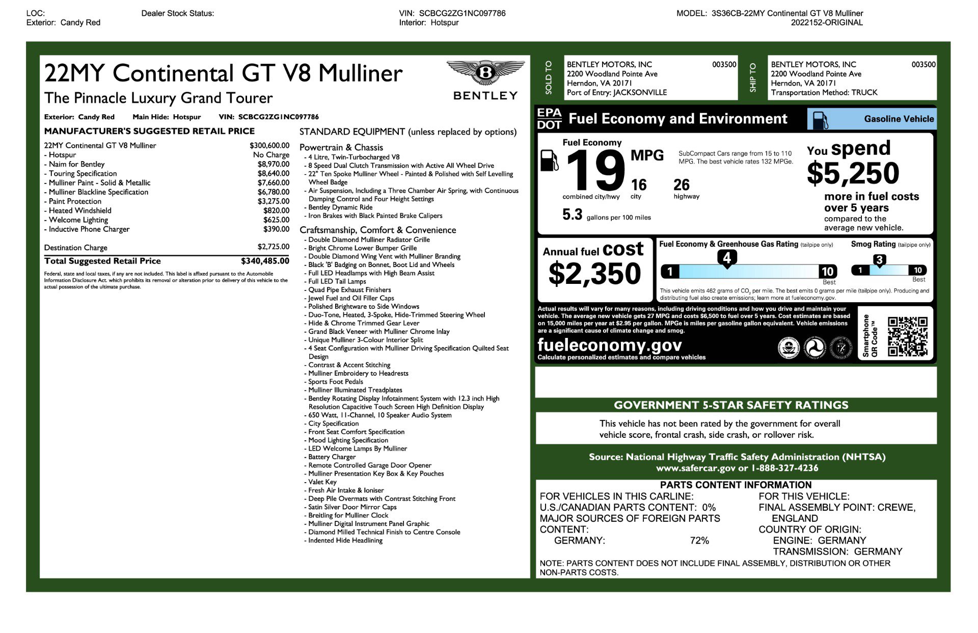 Used 2022 Bentley Continental GT image 32