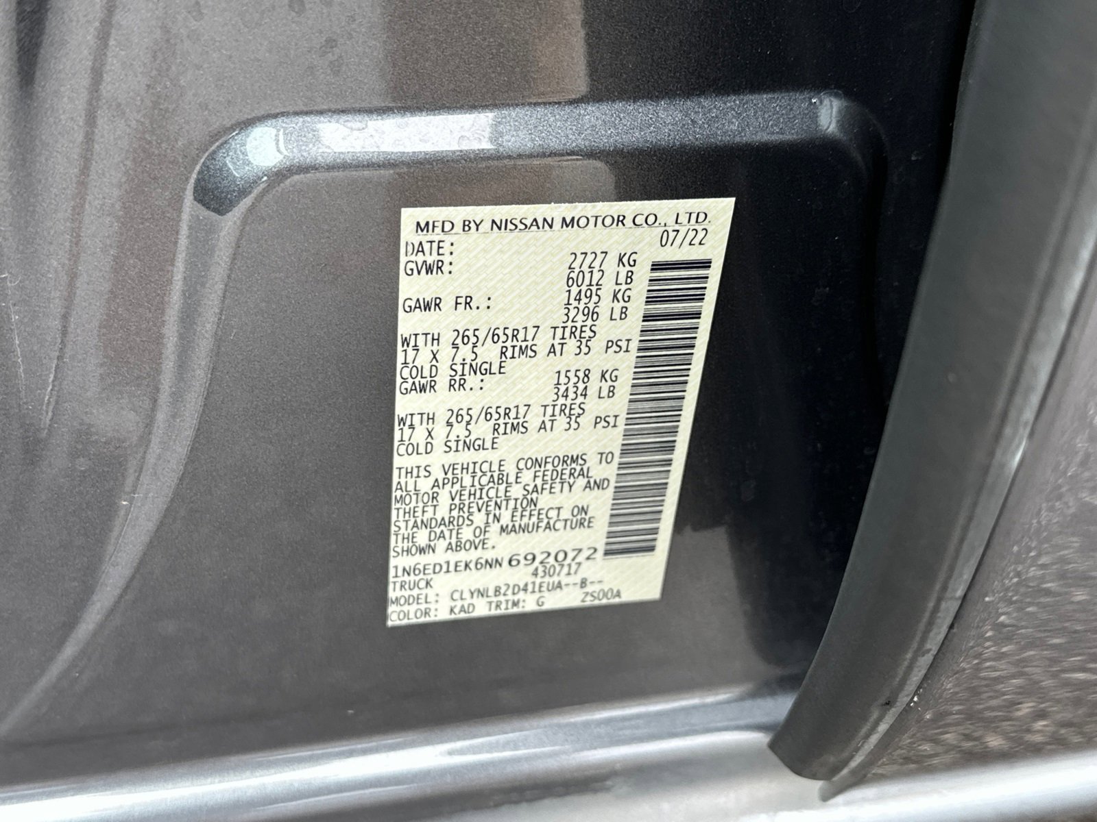 Certified 2022 Nissan Frontier SV image 32