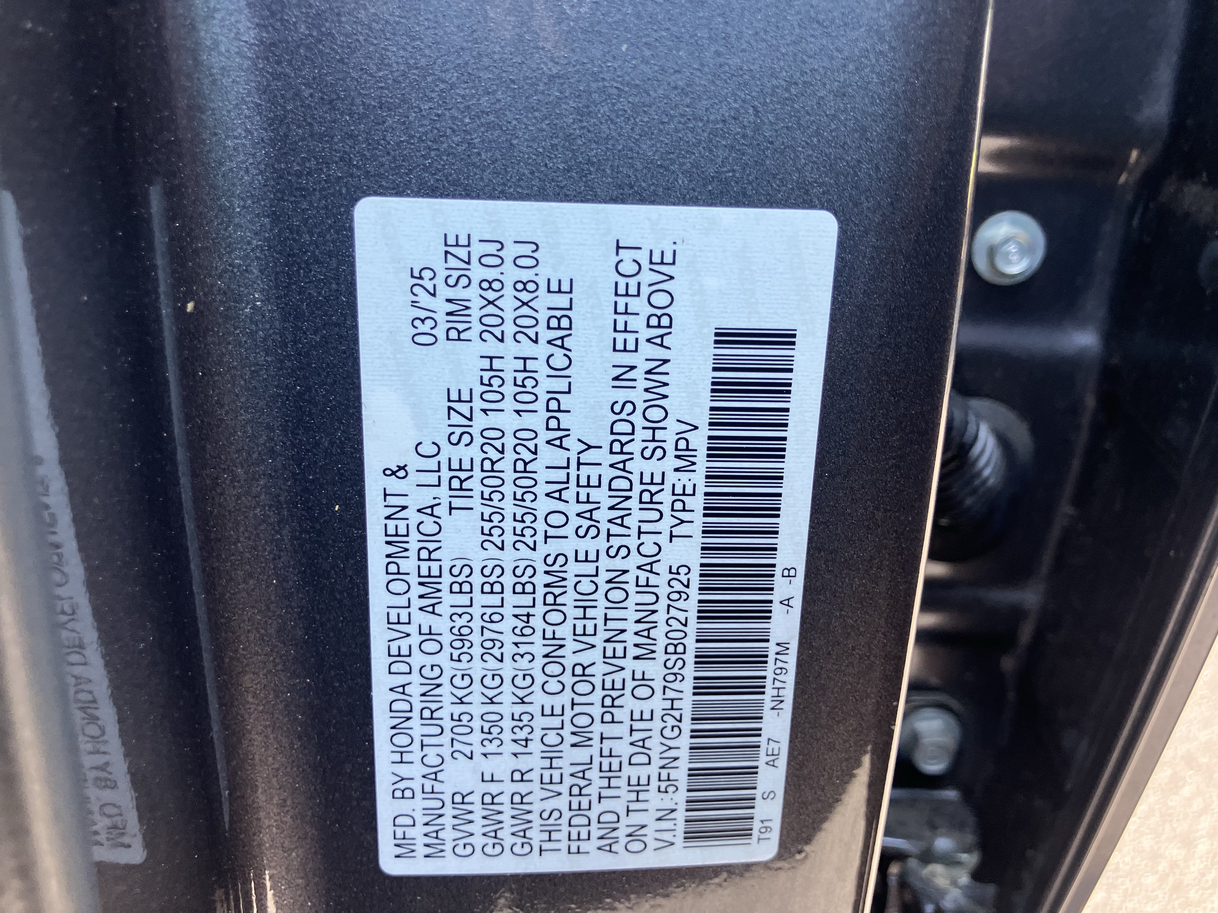 Certified 2025 Honda Pilot Touring image 39