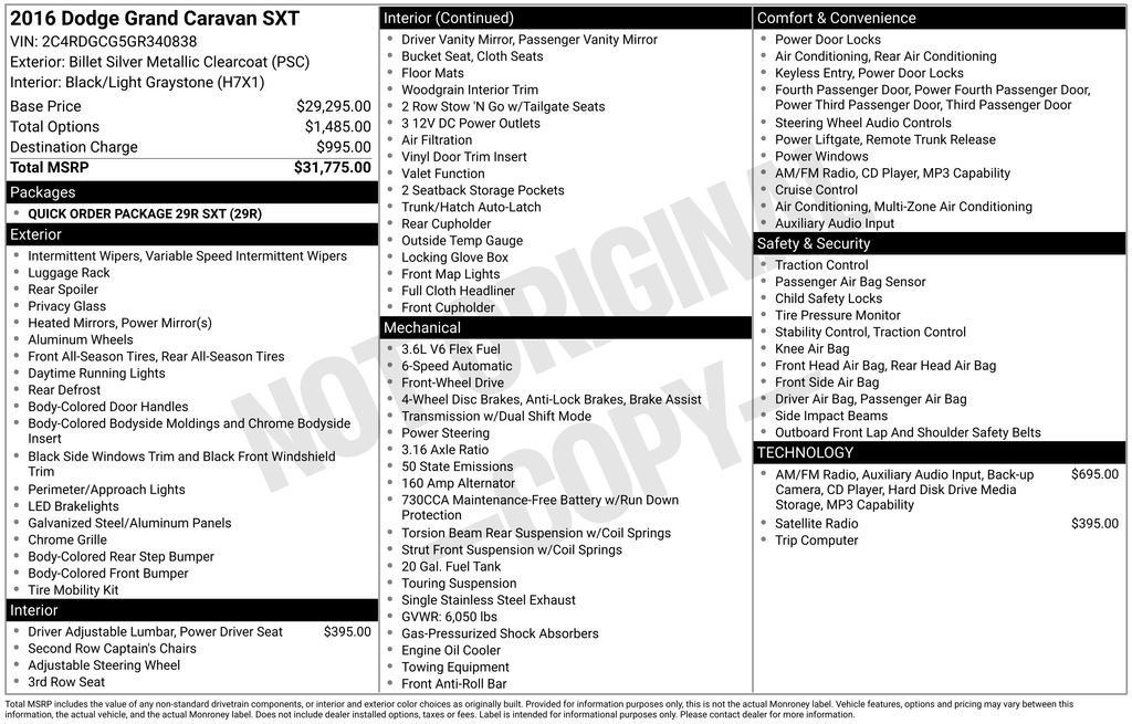 Used 2016 Dodge Grand Caravan SXT FWD image 37