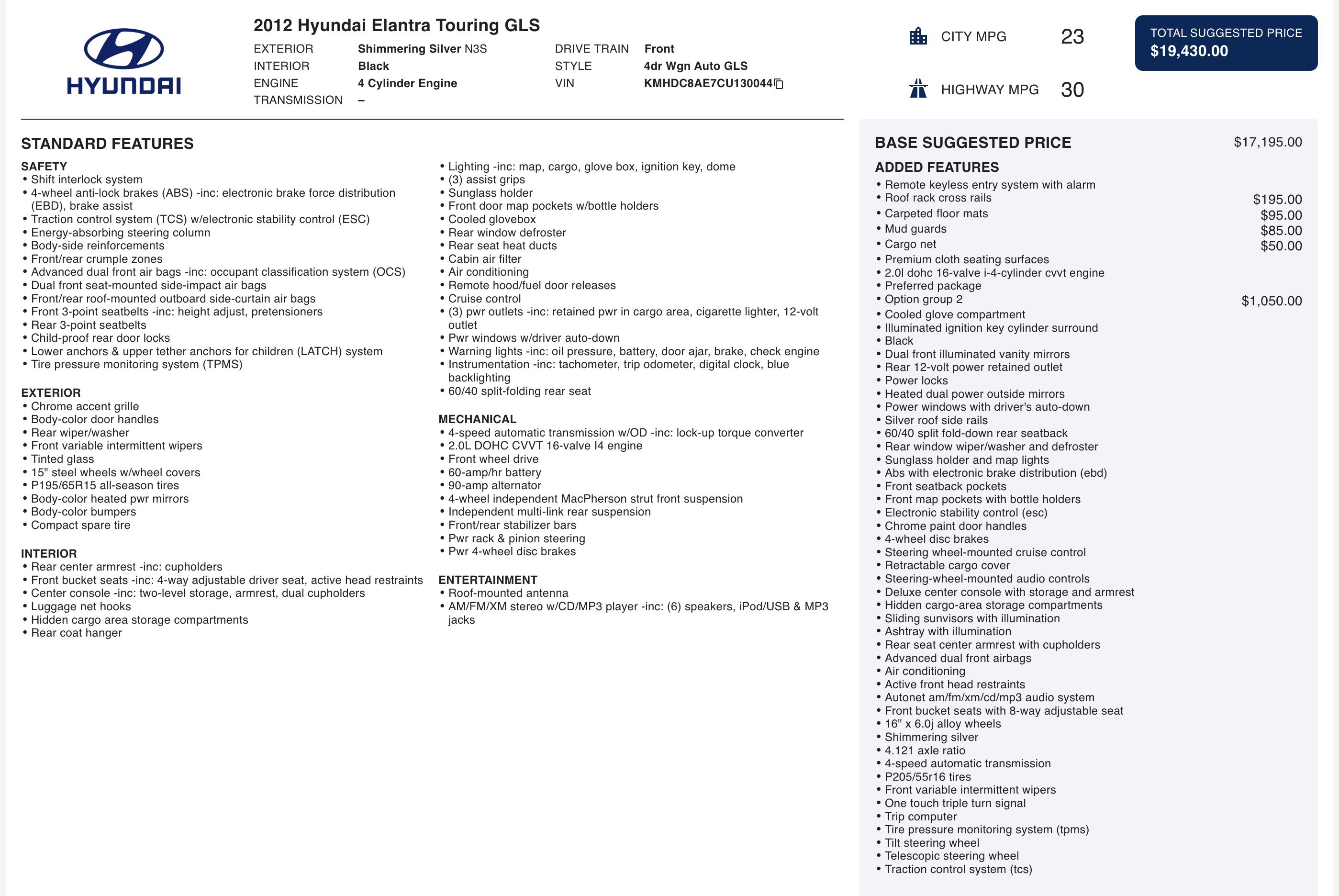 Used 2012 Hyundai Elantra GLS w/ Preferred Pkg image 5