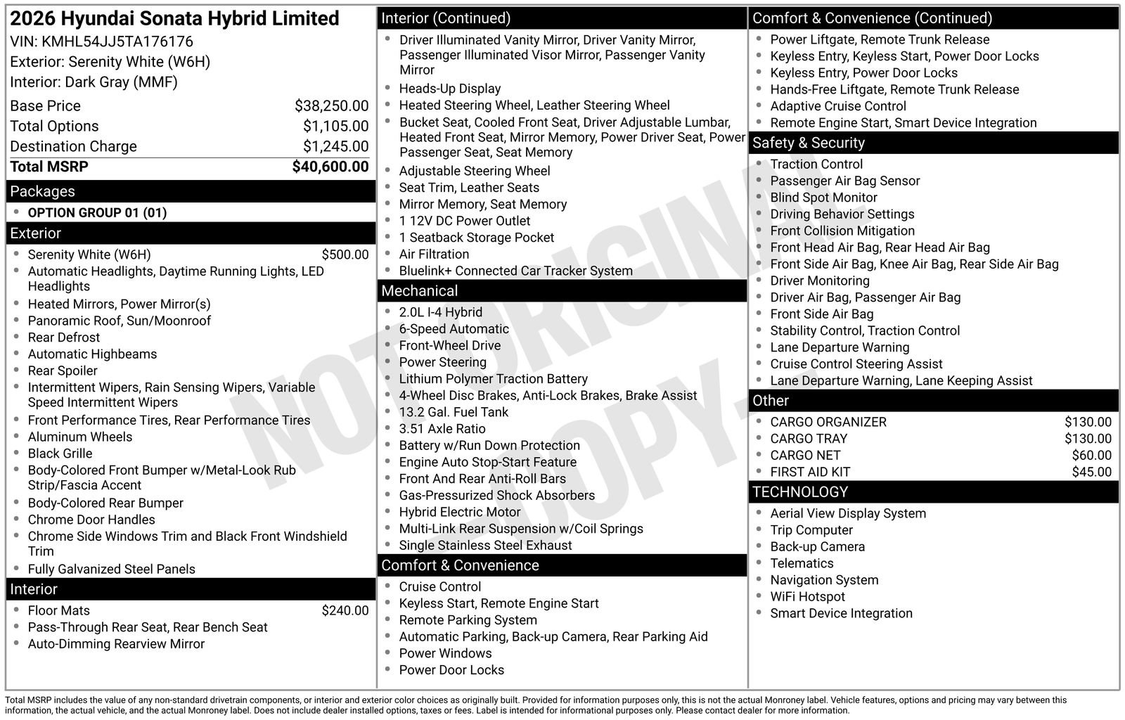 New 2026 Hyundai Sonata Limited FWD image 29