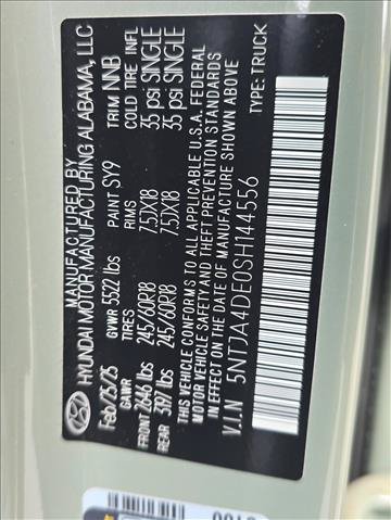 Used 2025 Hyundai Santa Cruz SE FWD image 27