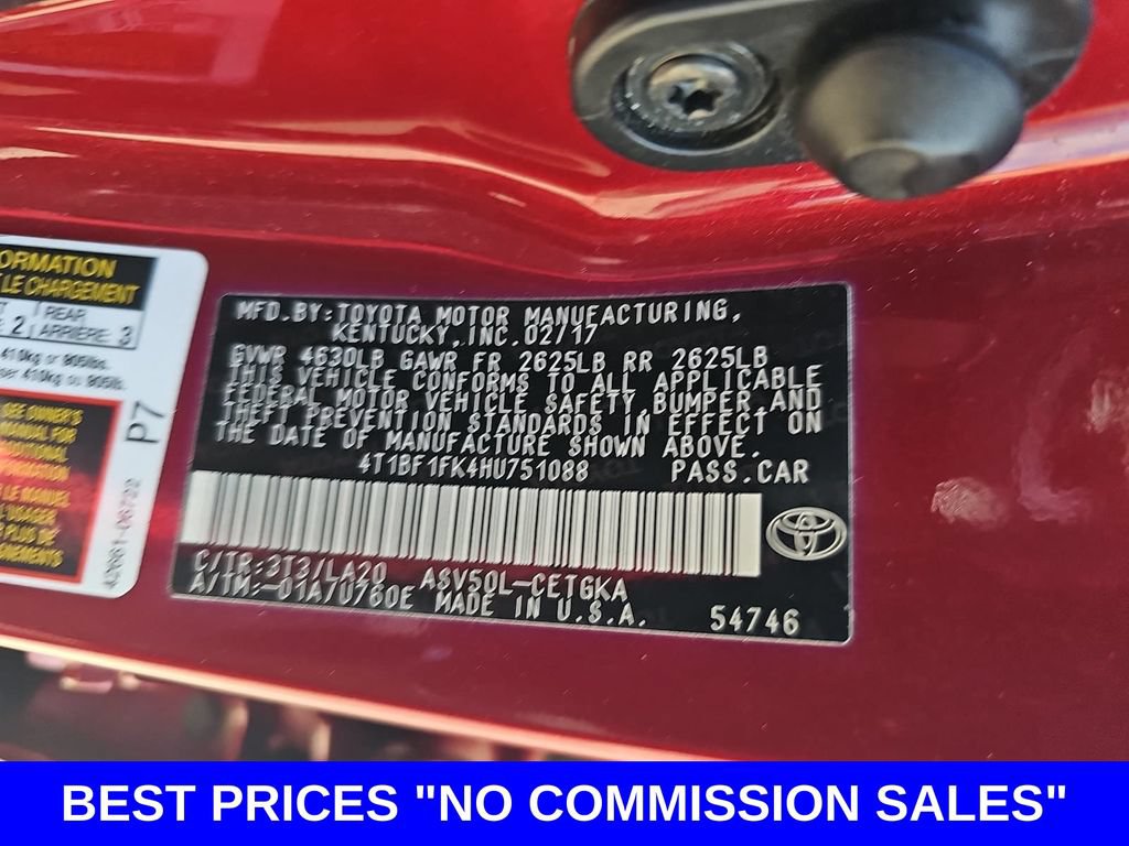 Used 2017 Toyota Camry XLE FWD image 40