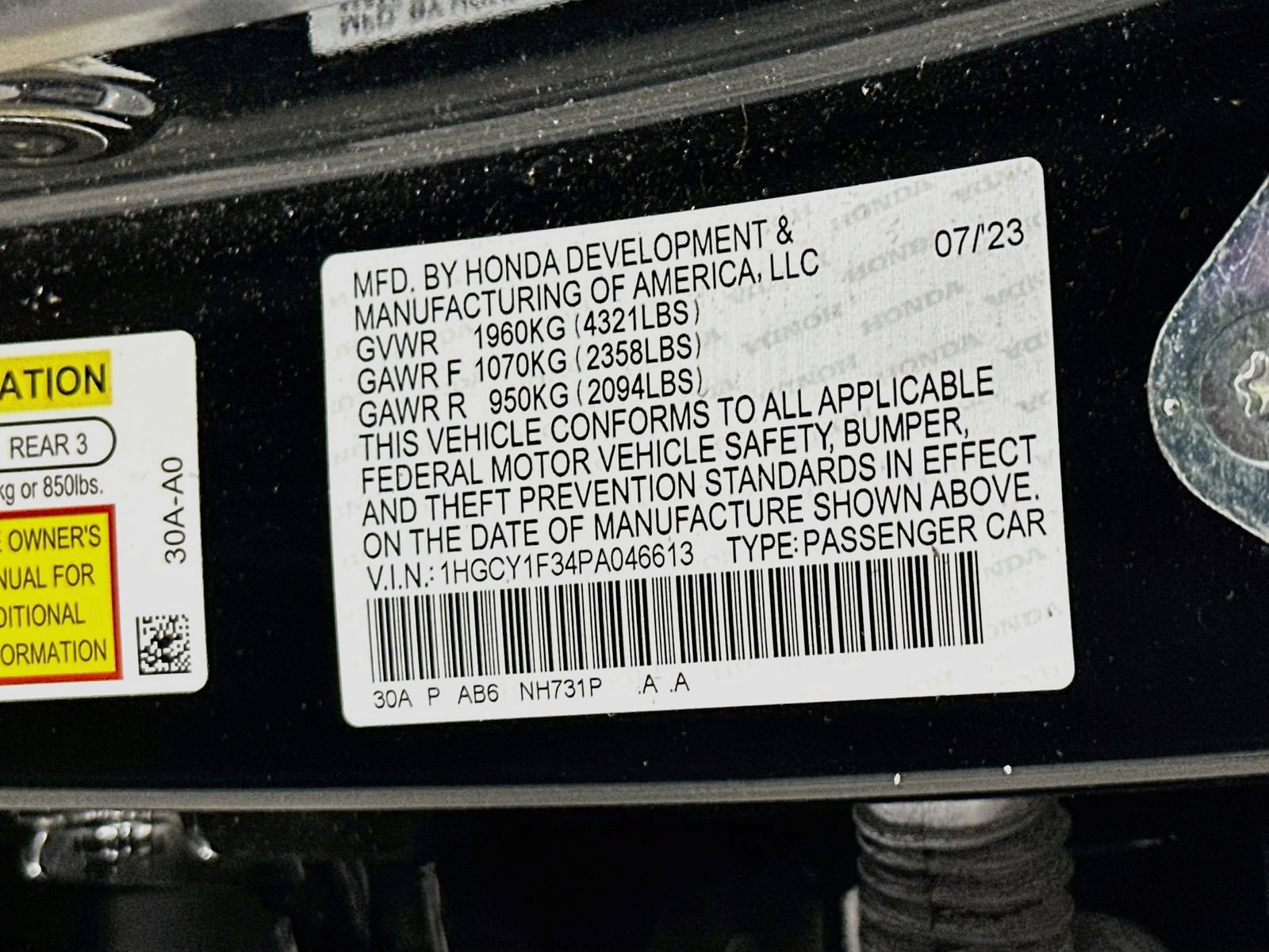 Used 2023 Honda Accord EX image 30