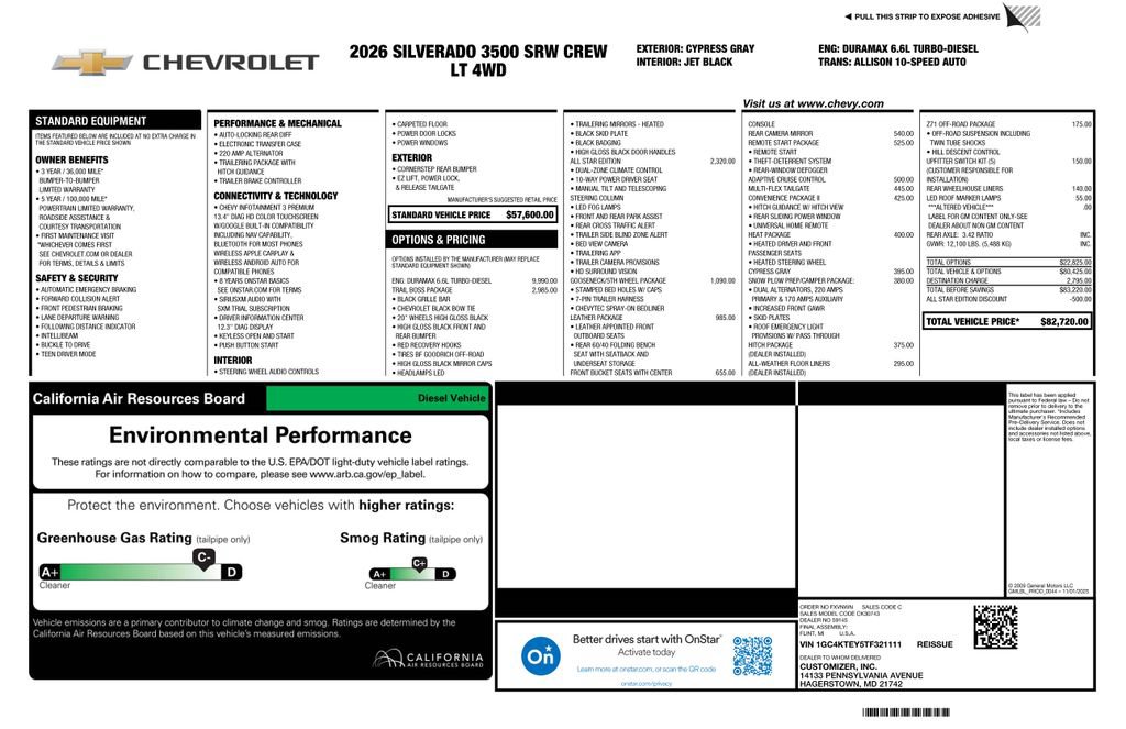 New 2026 Chevrolet Silverado 3500 LT w/ Trail Boss Package AWD/4WD image 4