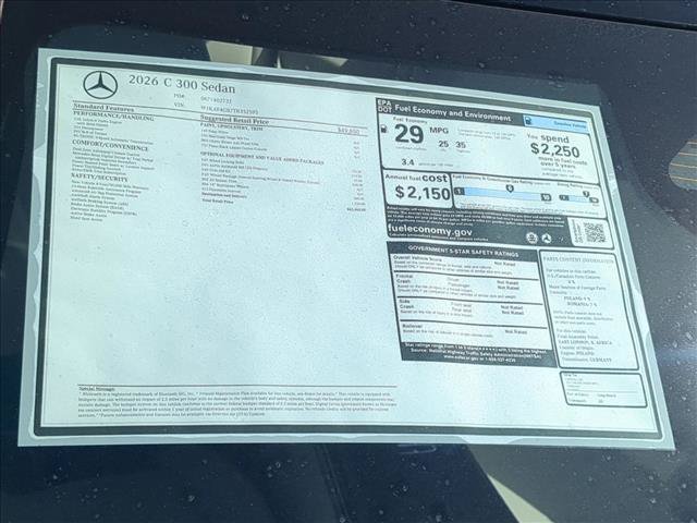 New 2026 Mercedes-Benz C 300 Sedan image 17