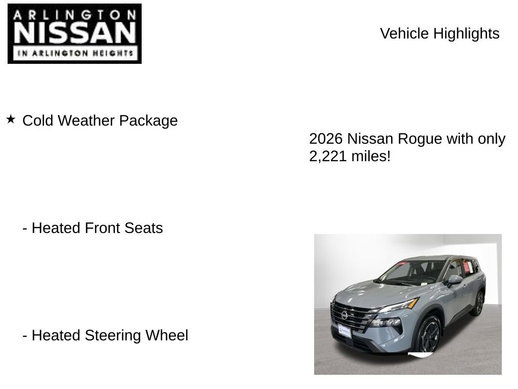 Certified 2026 Nissan Rogue SV w/ Cold Weather Package AWD/4WD image 8