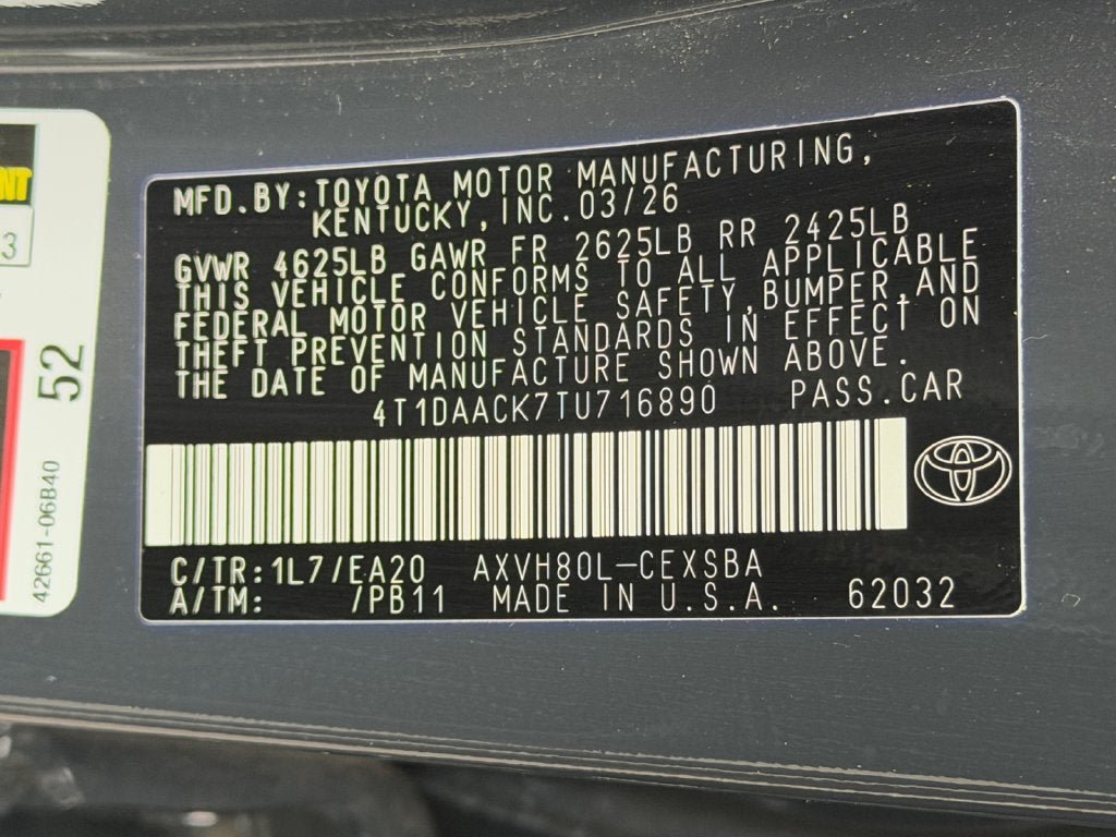 Used 2026 Toyota Camry SE FWD image 36