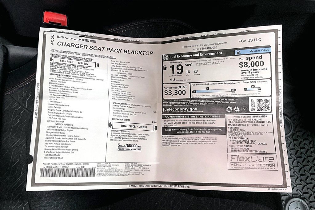 New 2026 Dodge Charger Scat Pack w/ Blacktop Package AWD/4WD image 33