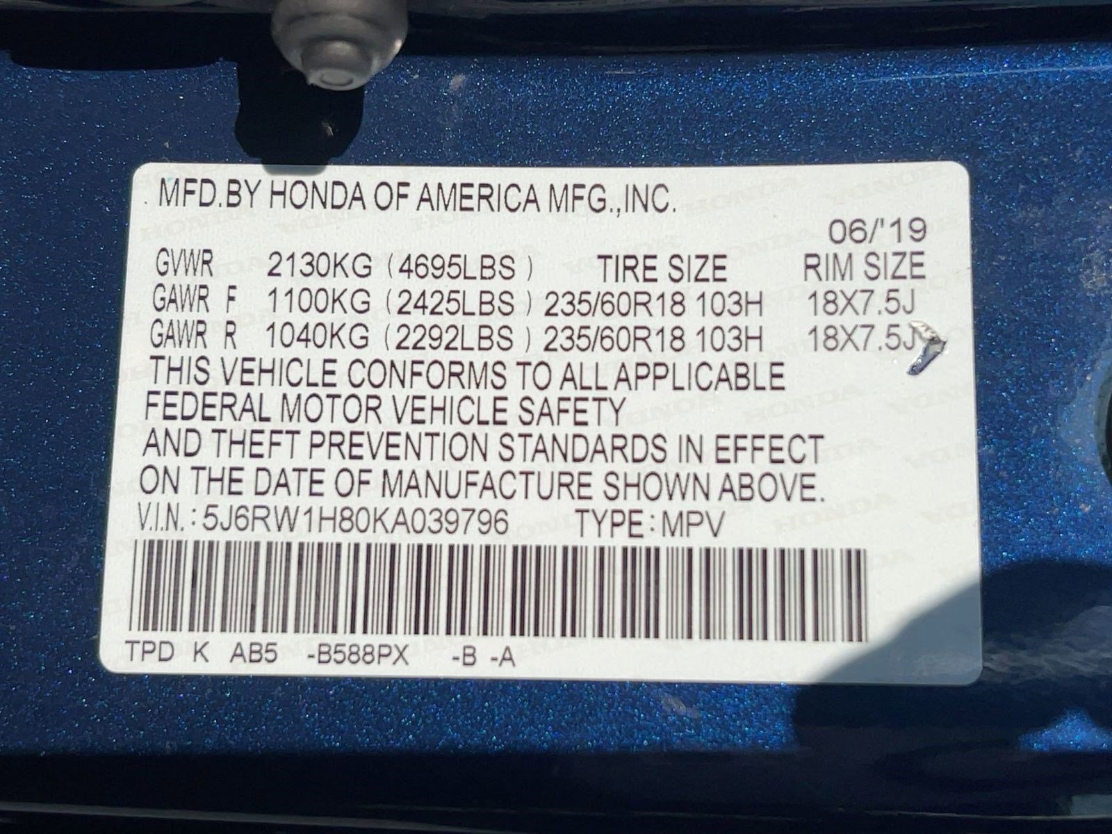 Used 2019 Honda CR-V EX-L image 20