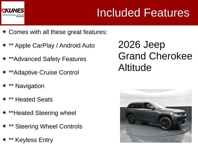 New 2026 Jeep Grand Cherokee Altitude AWD/4WD image 4