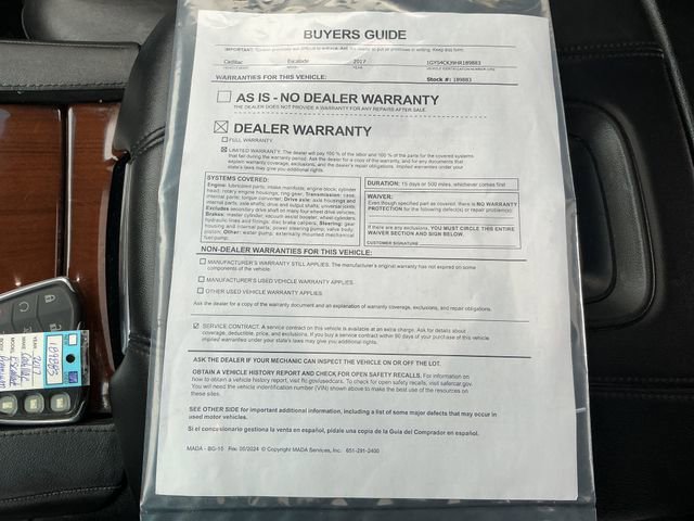 Used 2017 Cadillac Escalade Premium Luxury image 69