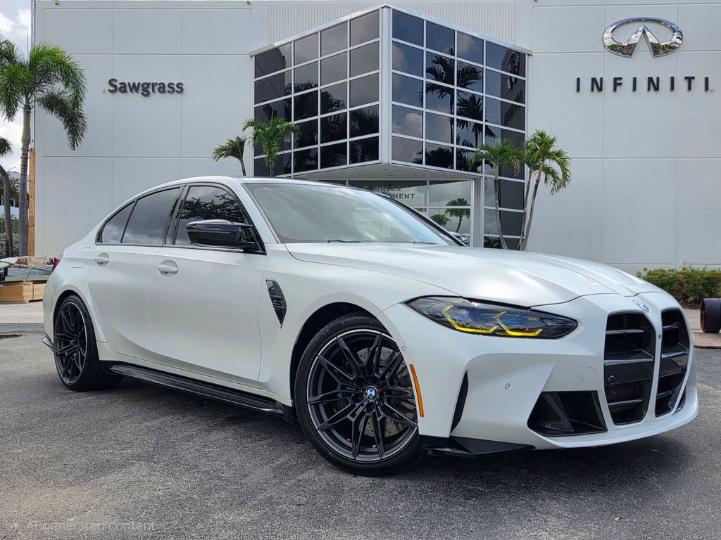 Used 2021 BMW M3 Competition w/ M Carbon Exterior Package RWD image 1