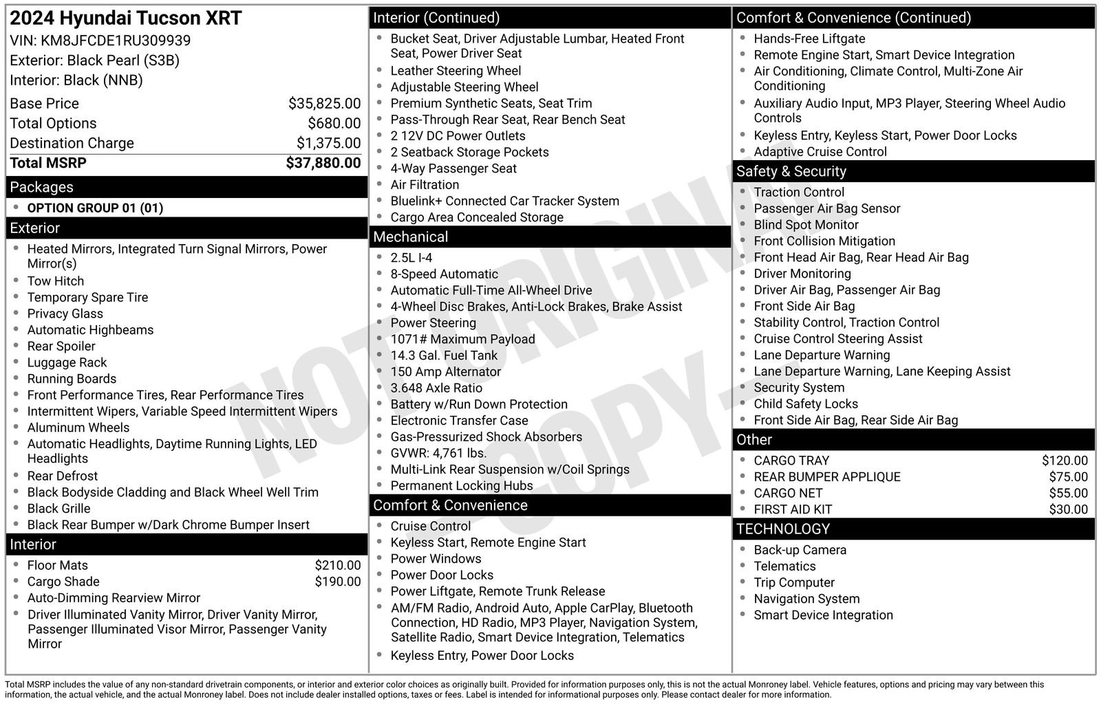 Used 2024 Hyundai Tucson XRT AWD/4WD image 6