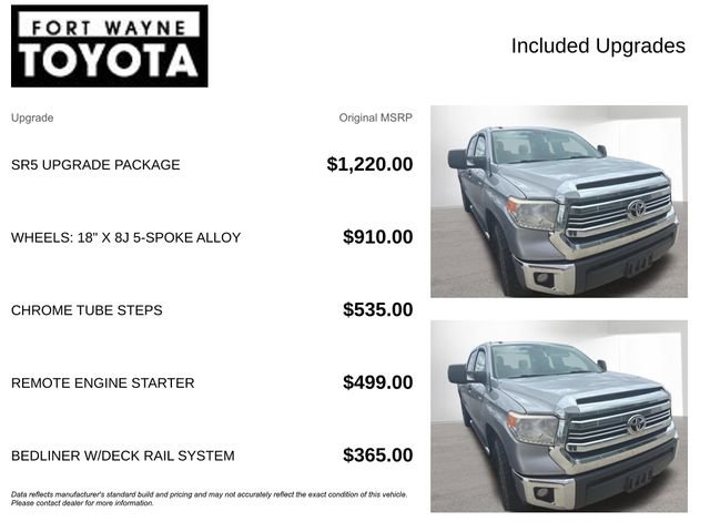 Used 2016 Toyota Tundra SR5 w/ SR5 Upgrade Package AWD/4WD image 4