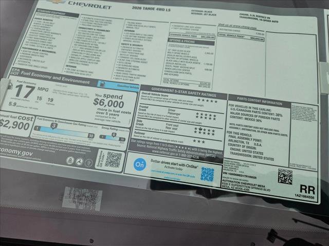 New 2026 Chevrolet Tahoe LS image 18