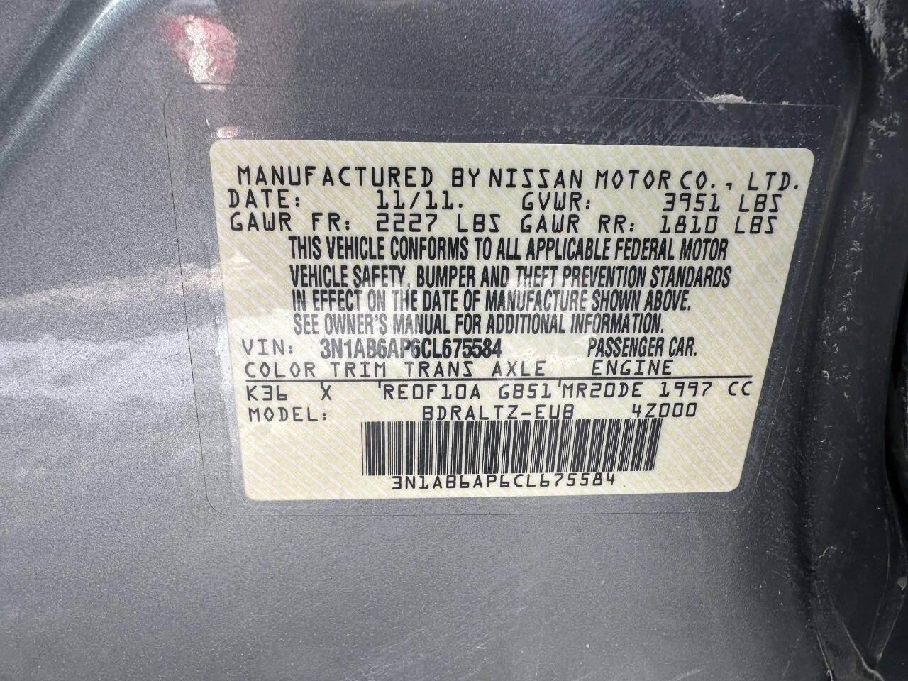 Used 2012 Nissan Sentra 2.0 S FWD image 31