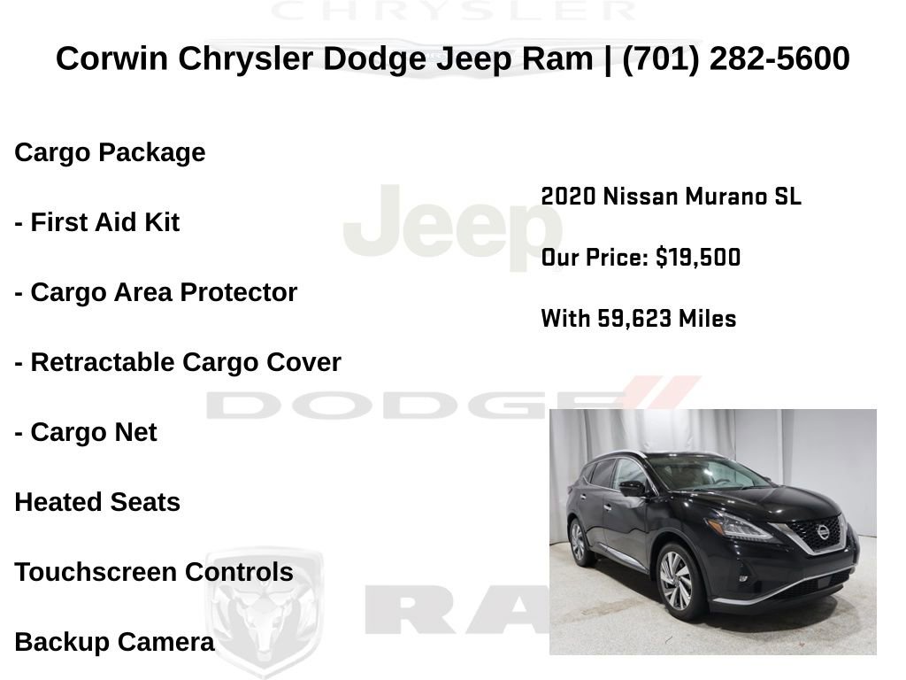 Used 2020 Nissan Murano SL w/ Cargo Package image 6