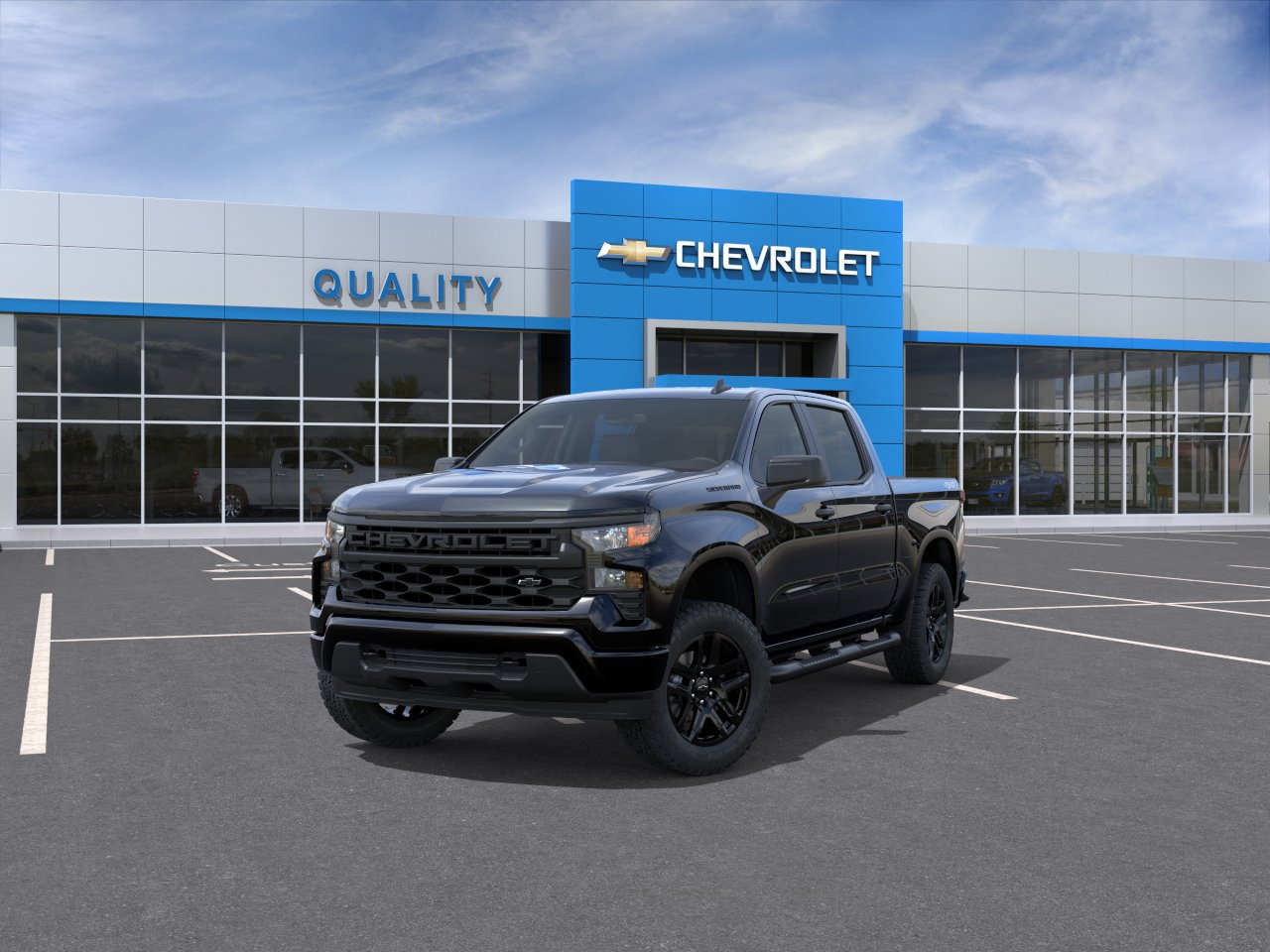 New 2026 Chevrolet Silverado 1500 Custom w/ Turbomax Blackout Package AWD/4WD image 8