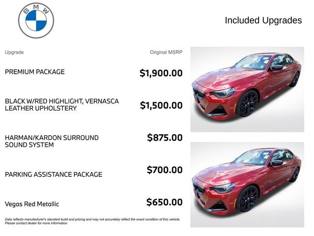Used 2025 BMW M240i xDrive Coupe w/ Premium Package AWD/4WD image 3