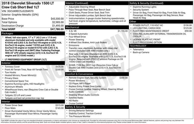 Used 2018 Chevrolet Silverado 1500 LT image 21