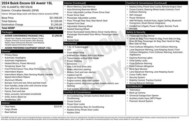 Certified 2024 Buick Encore GX Avenir w/ Avenir Convenience Package image 7