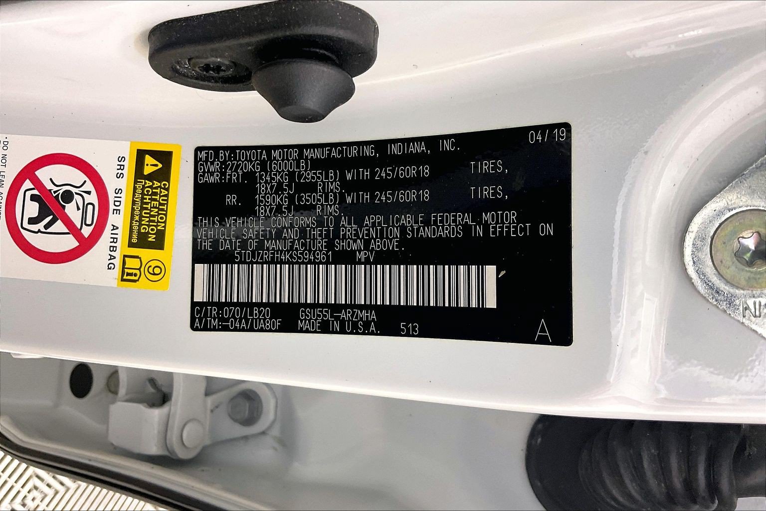 Used 2019 Toyota Highlander XLE AWD/4WD image 37