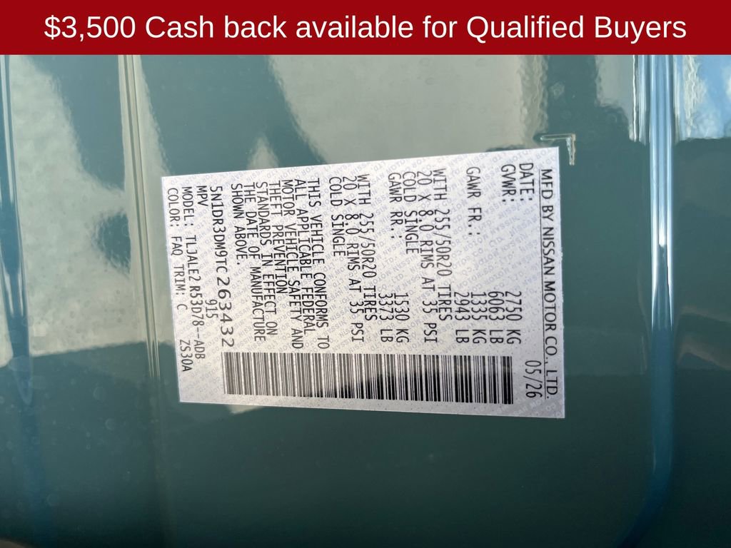 New 2026 Nissan Pathfinder Platinum w/ Cargo Package FWD image 31