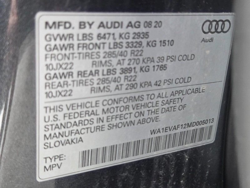 Used 2021 Audi Q8 Premium Plus AWD/4WD image 22