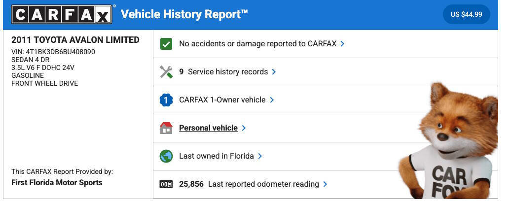 Used 2011 Toyota Avalon image 5