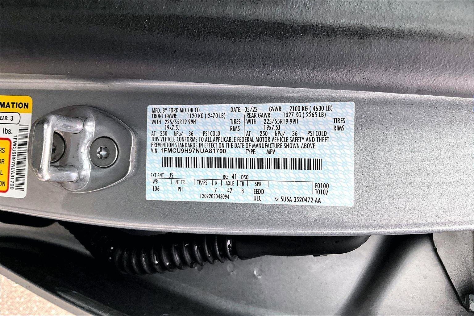 Used 2022 Ford Escape SEL w/ SEL Stealth AWD Package image 15