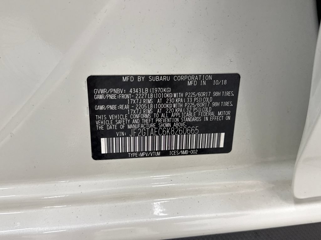 Used 2019 Subaru Crosstrek 2.0i Premium w/ Eyesight System AWD/4WD image 24