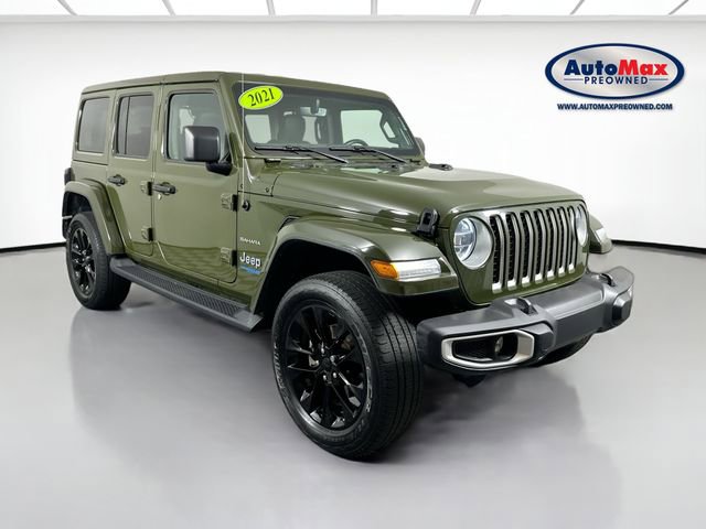 Used 2021 Jeep Wrangler Unlimited Sahara w/ Cold Weather Group image 1