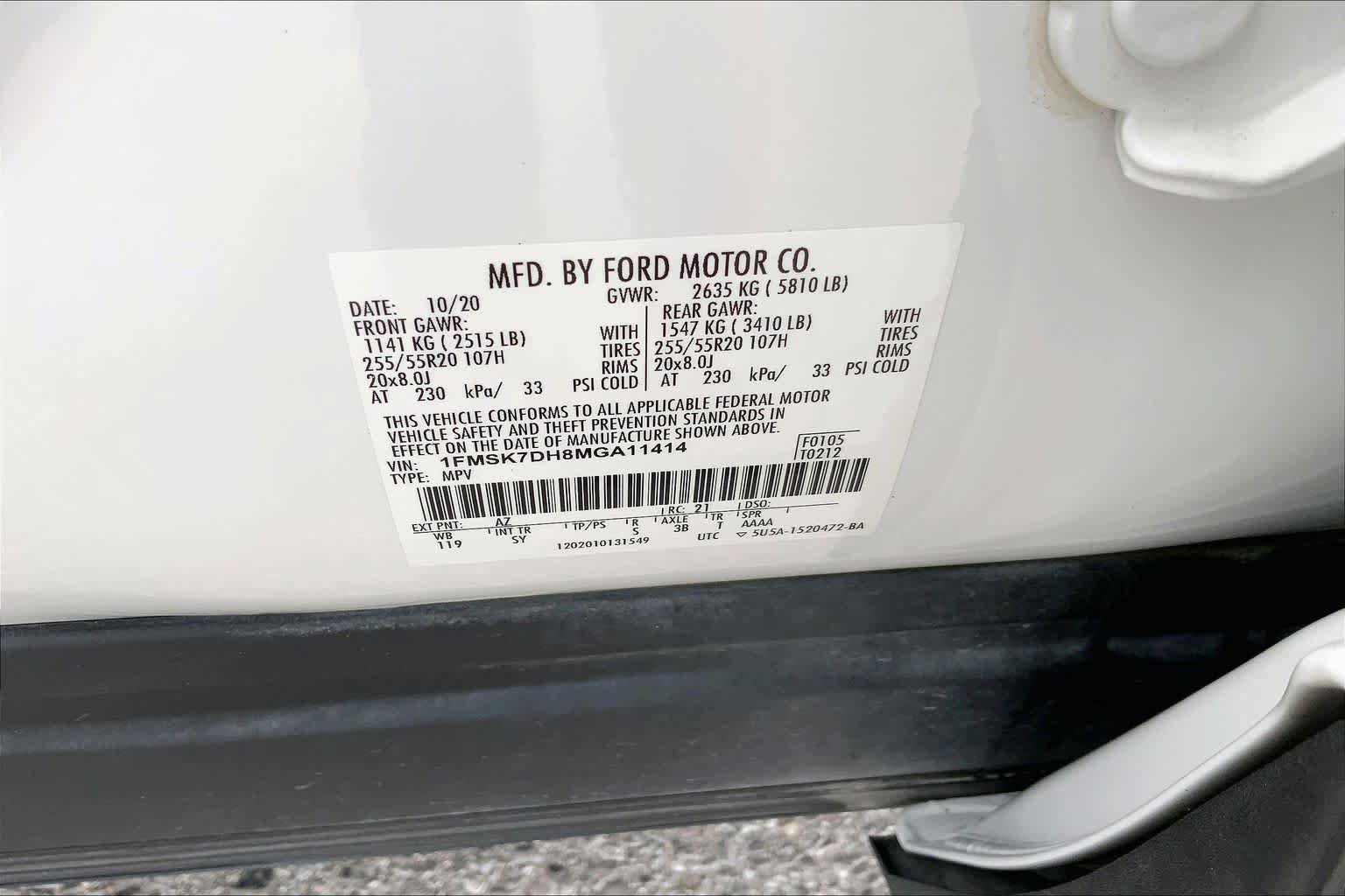Certified 2021 Ford Explorer XLT w/ Equipment Group 202A RWD image 32