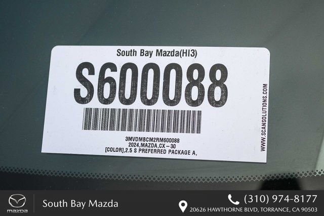 Certified 2024 MAZDA CX-30 AWD 2.5 S w/ Preferred Package image 27