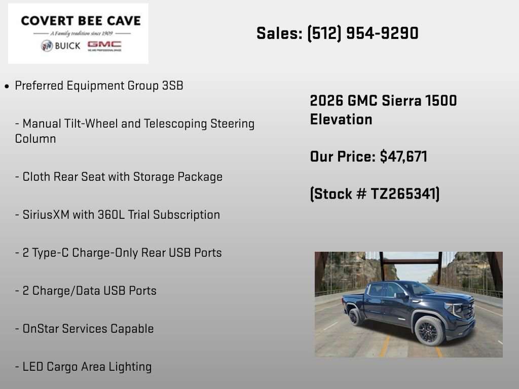 New 2026 GMC Sierra 1500 Elevation RWD image 18