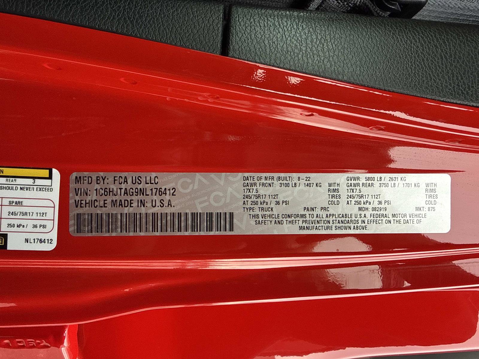 Certified 2022 Jeep Gladiator Sport image 34