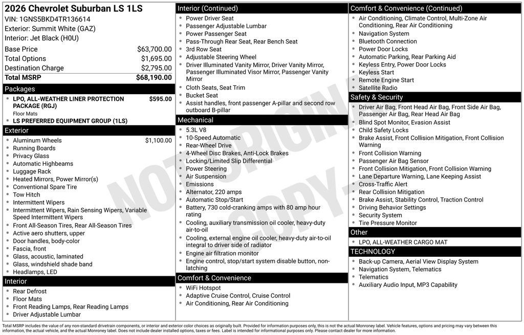 Used 2026 Chevrolet Suburban LS RWD video 3