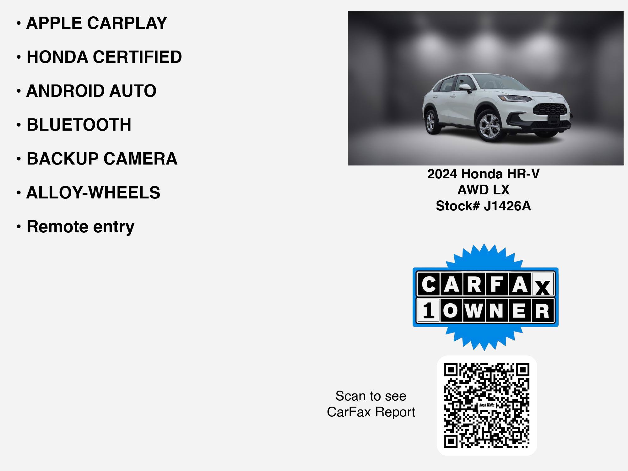 Used 2024 Honda HR-V LX image 7