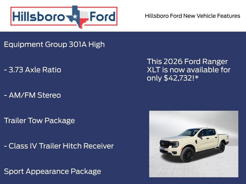 New 2026 Ford Ranger XLT w/ Equipment Group 301A High AWD/4WD image 10