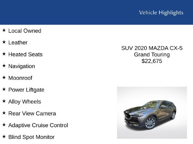 Used 2020 MAZDA CX-5 Grand Touring AWD/4WD image 2
