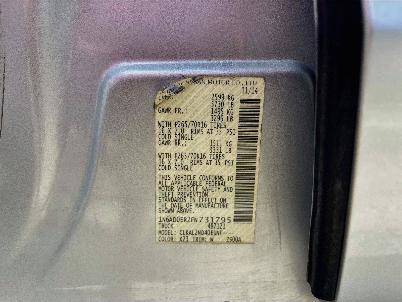 Used 2015 Nissan Frontier SV w/ SV Value Truck Package RWD image 28
