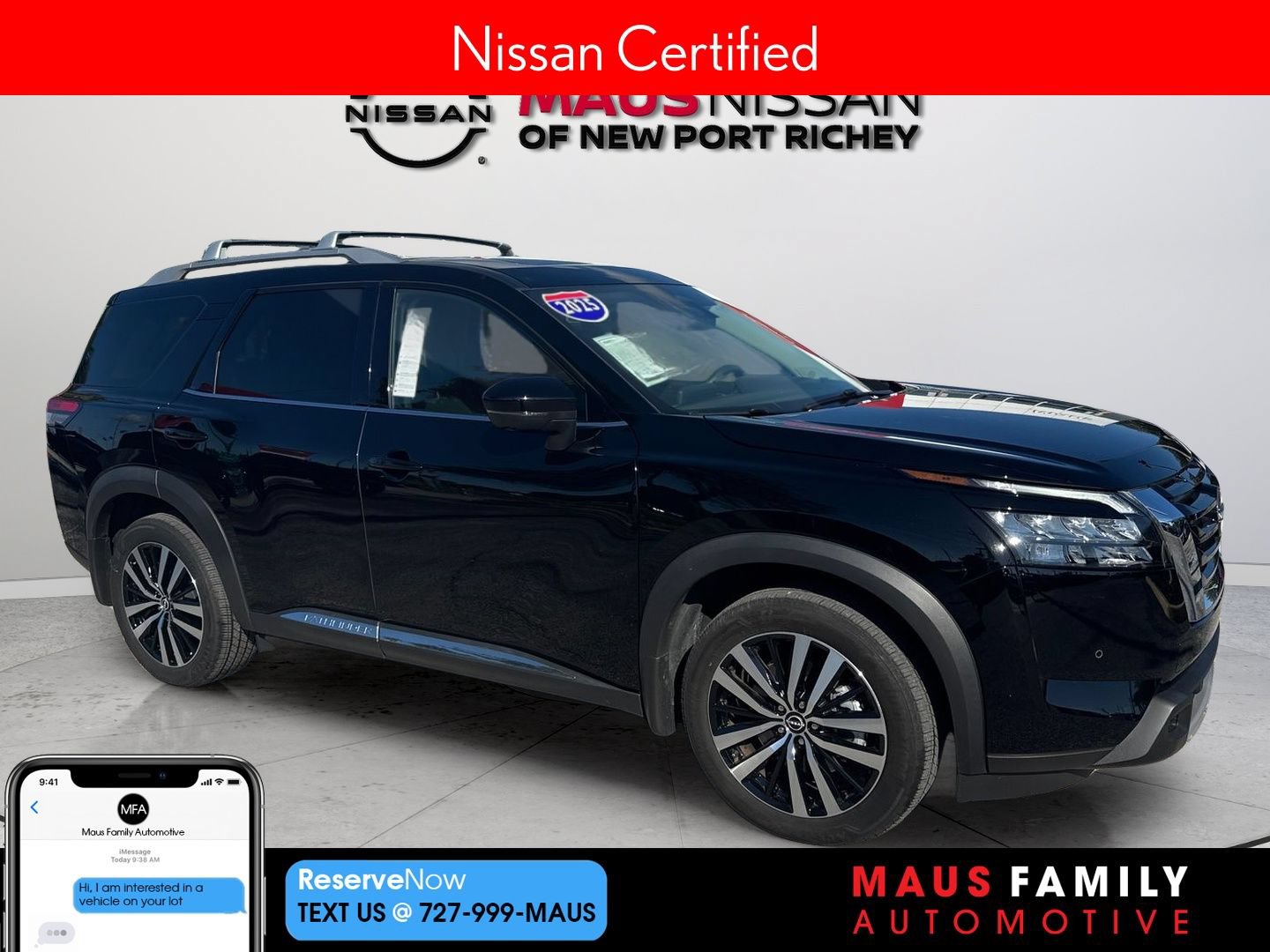 Certified 2025 Nissan Pathfinder Platinum w/ Cargo Package FWD image 1