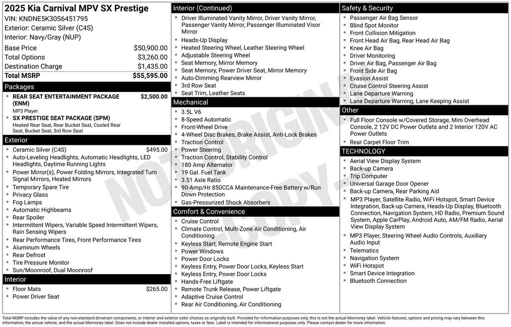 Used 2025 Kia Carnival SX Prestige FWD image 27