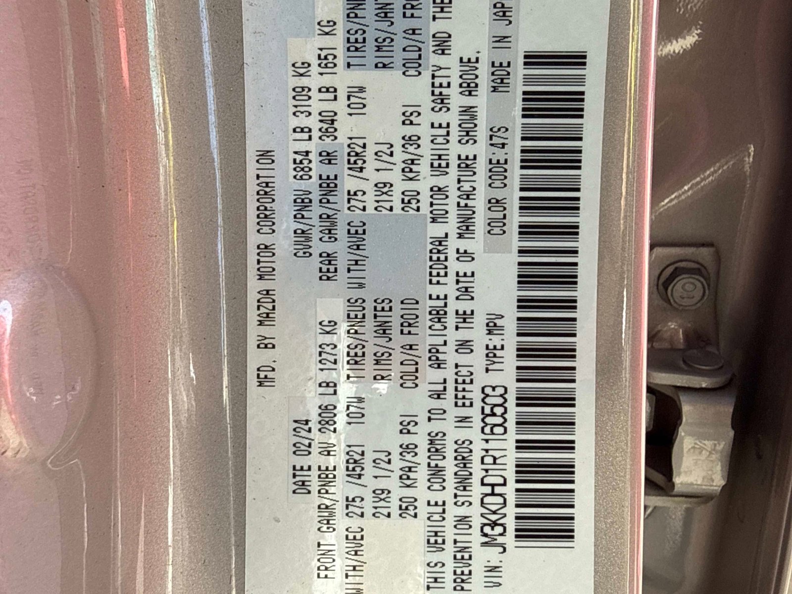 Used 2024 MAZDA CX-90 3.3 Turbo w/ Premium Package image 35