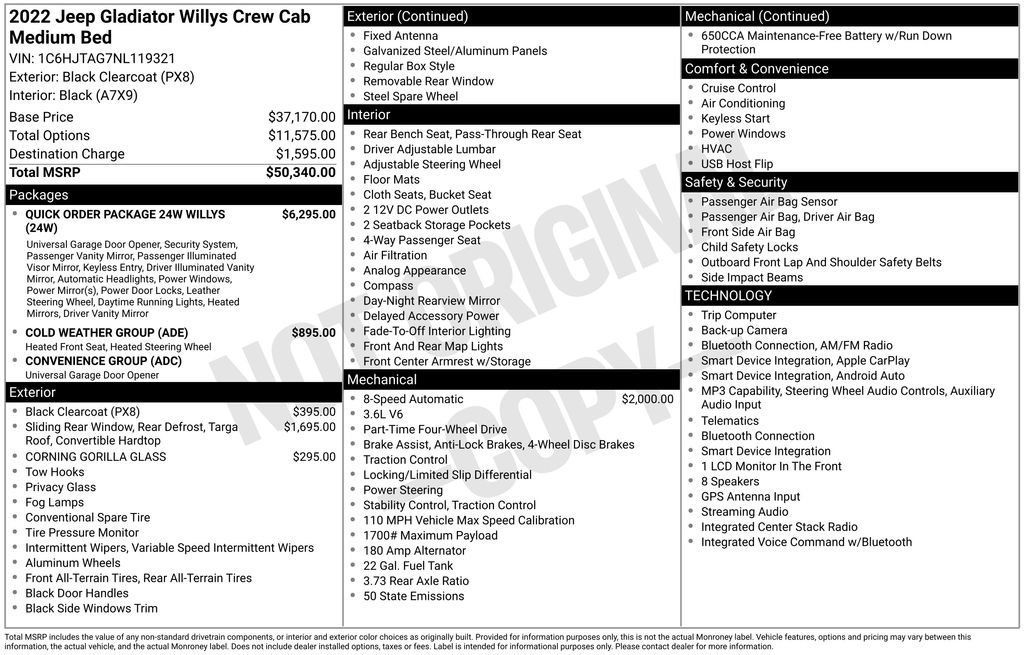 Used 2022 Jeep Gladiator Willys image 4