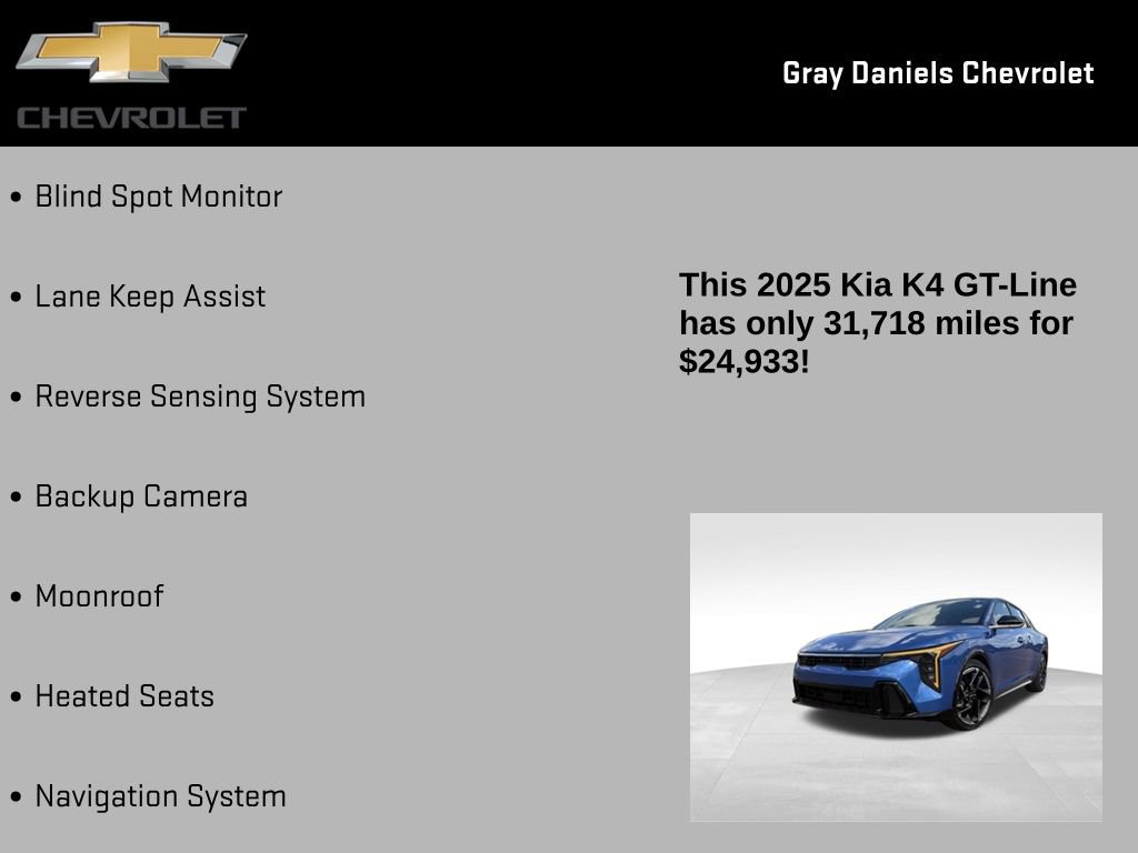 Used 2025 Kia K4 GT-Line w/ GT-Line Premium Package image 7