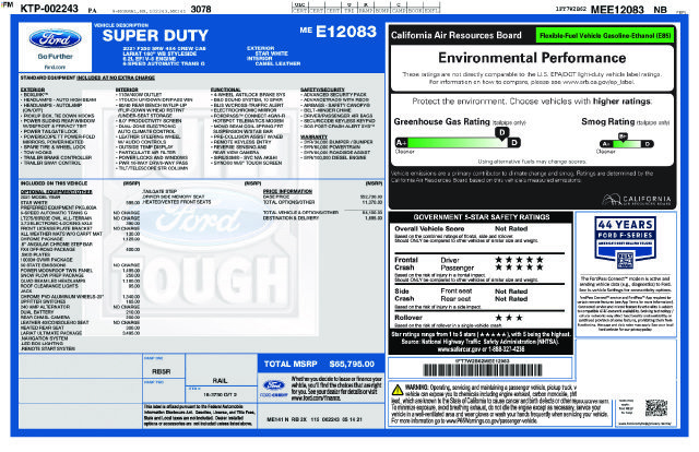 Used 2021 Ford F250 Lariat w/ Lariat Ultimate Package AWD/4WD image 7